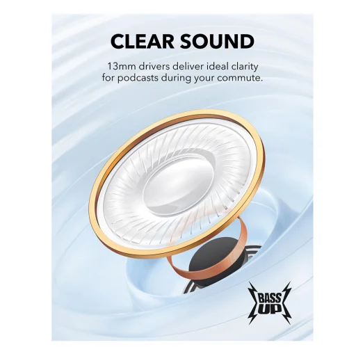 Anker - Vezeték nélküli fülhallgató SoundCore K20i (A3994G21) - Bluetooth 5.3, Kétmikrofonos, zajszűrős, IPX5 - Fehér - 4