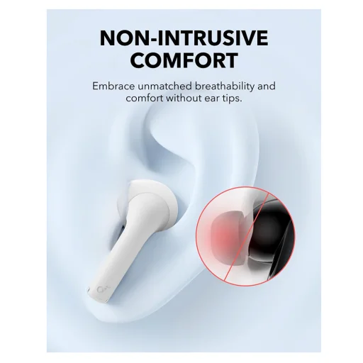 Anker - Vezeték nélküli fülhallgató SoundCore K20i (A3994G21) - Bluetooth 5.3, Kétmikrofonos, zajszűrős, IPX5 - Fehér - 5