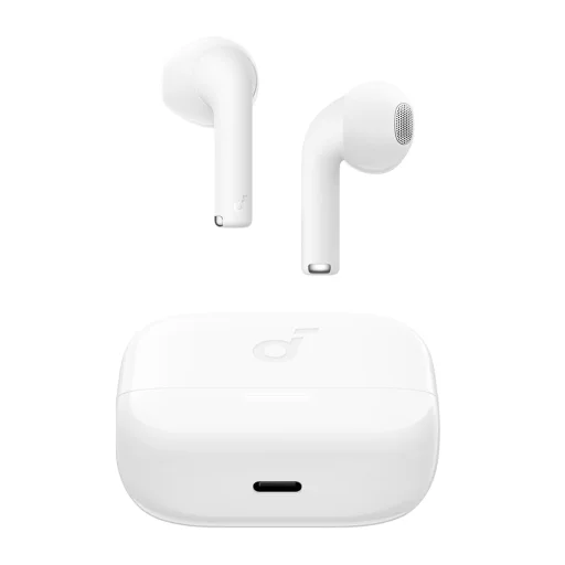 Anker - Vezeték nélküli fülhallgató SoundCore K20i (A3994G21) - Bluetooth 5.3, Kétmikrofonos, zajszűrős, IPX5 - Fehér - 1