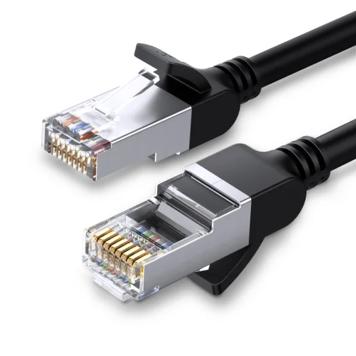 UGREEN hálózati kábel fém csatlakozókkal, Ethernet RJ45, Cat.6, UTP, 10m (fekete) - 2