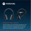 Motorola - Vezeték nélküli fejhallgató Sound Moto (XT500) - Bluetooth, fülre helyezhető, többpontos csatlakozás, Alexa, Siri, zajszigetelés - Fekete - 6