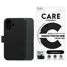 CARE by PanzerGlass Feature Tango 2in1 Wallet MagSafe tok iPhone 16 - Fekete,