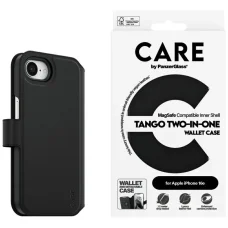 CARE by PanzerGlass Feature Tango 2in1 Fliptok iPhone 16e - Fekete tok