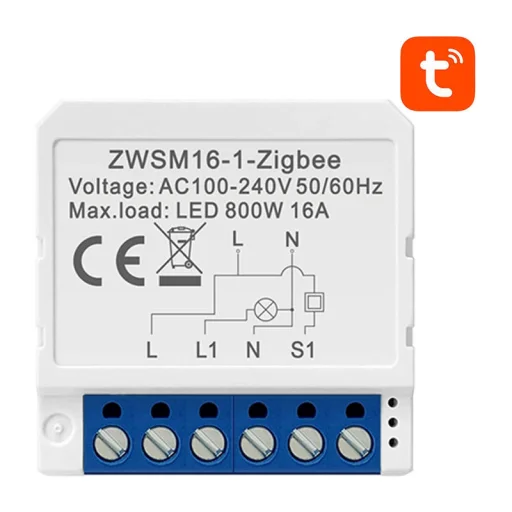 Avatto ZWSM16-W1 TUYA Okos kapcsoló modul ZigBee - 1