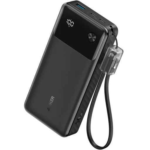 Anker Powerbank, 20000mAh, 30W, QC + PD, Fekete A1384G11 - 1