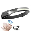 LED headlamp with IPX4 motion sensor USB-C 1200 mAh - black thumbnail