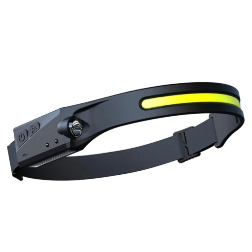 LED headlamp with IPX4 motion sensor USB-C 1200 mAh - black - 1
