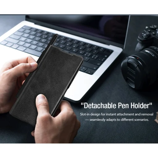  Samsung Galaxy Z Fold 7 Barna Nillkin Qin Book PRO Pen Slot tok - 4
