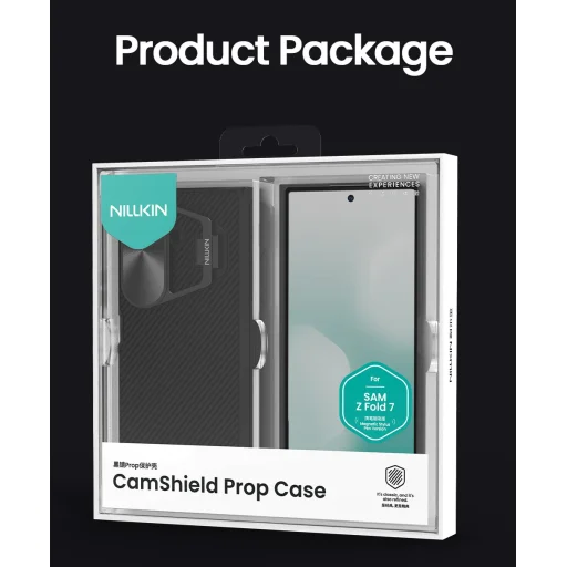  Samsung Galaxy Z Fold 7 Fekete Nillkin CamShield Prop Mágneses Tolltartó tok - 12