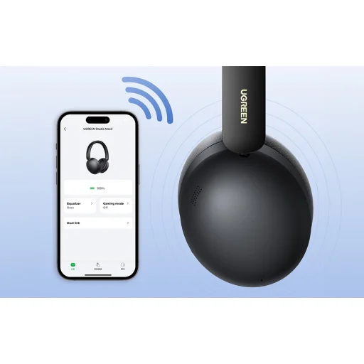 Ugreen Studio Max2 Over-Ear Headphones, Bluetooth 5.4 (Black) - 11