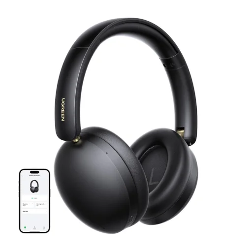 Ugreen Studio Max2 Over-Ear Headphones, Bluetooth 5.4 (Black) - 3