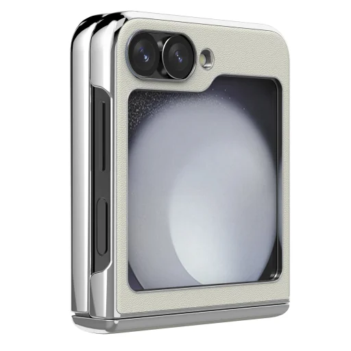  Samsung Galaxy Z Flip 6/7 FE Fehér Nillkin CamShield Flip tok - 3