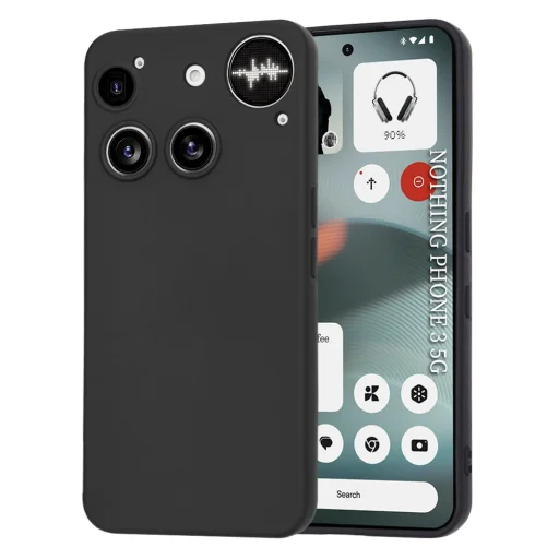 Techsuit SoftFlex telefontok - Nothing Phone (3) - fekete tok - 1