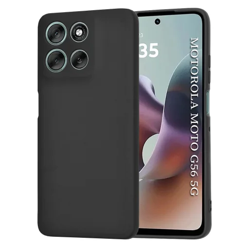 Motorola Moto G56 - Techsuit - SoftFlex - Fekete tok - 1