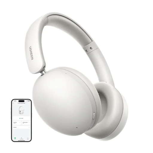 Ugreen Studio Max 2 Over-Ear Fejhallgató, Bluetooth 5.4 (Fehér) - 2