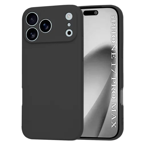  iPhone 17 Pro Max Fekete Techsuit SoftFlex MagSafe tok - 1