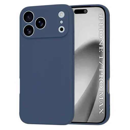  iPhone 17 Pro Max Sötétkék Techsuit SoftFlex MagSafe tok - 1