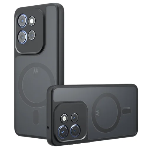 Motorola Edge 50 - Techsuit - PureFrost MagSafe - Fagyos Fekete tok - 1