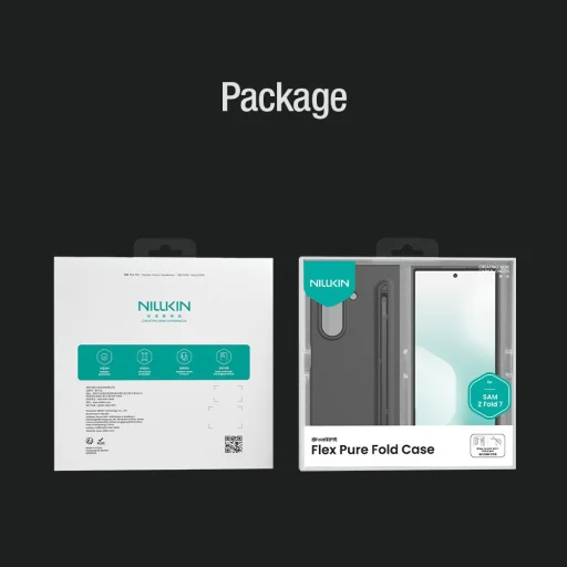  Samsung Galaxy Z Fold 7 Világoszöld Nillkin Flex Pure Fold Pen Slot tok - 11