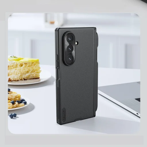  Samsung Galaxy Z Fold 7 Fekete Nillkin Super Frosted FOLD Mágneses Töltő Slot Hátlap Tok - 12