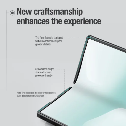  Samsung Galaxy Z Fold 7 Kék Nillkin Super Frosted FOLD Mágneses Töltő Ceruza Hátlap tok - 6