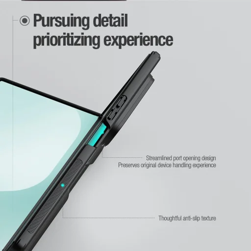  Samsung Galaxy Z Fold 7 Kék Nillkin Super Frosted FOLD Mágneses Töltő Ceruza Hátlap tok - 8