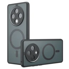 Techsuit - PureFrost MagSafe védőtok - Oppo Reno12 F 4G / Reno12 F 5G / Reno12 FS 4G / Reno12 FS 5G - Fagyos Fekete tok