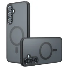 Samsung Galaxy S23 - Techsuit - PureFrost MagSafe - Fagyos fekete. tok