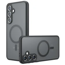 PureFrost MagSafe Techsuit - Samsung Galaxy S23 FE - Fagyos Fekete tok