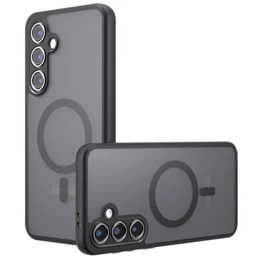 Samsung Galaxy S24 - Techsuit PureFrost MagSafe - Fagyos Fekete tok - 1