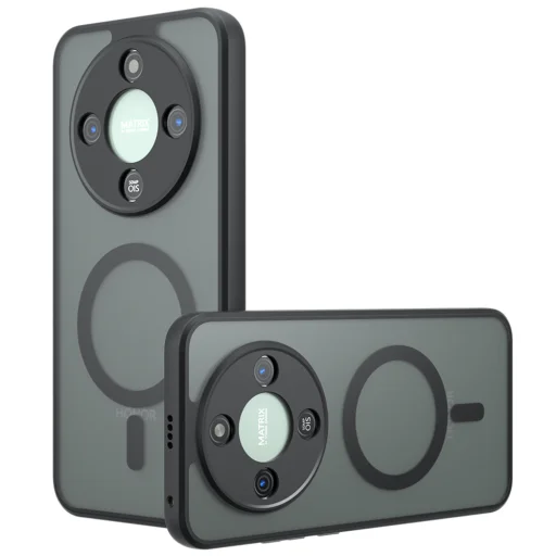 Techsuit - PureFrost MagSafe tok - Honor Magic6 Lite - Fagyos Fekete - 1