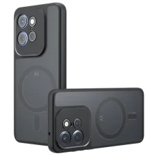 Techsuit - PureFrost MagSafe tok - Motorola Edge 50 Pro - Matt fekete