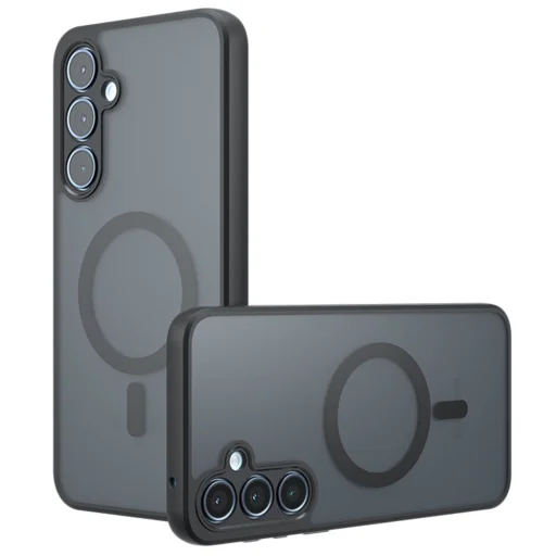 Techsuit - PureFrost MagSafe tok - Samsung Galaxy A35 5G - Fagyos fekete - 1