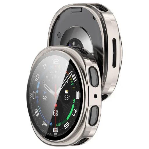 Samsung Galaxy Watch8 40mm - Techsuit Defense360 Pro tok + Képernyővédő - Gyöngy színben. - 3