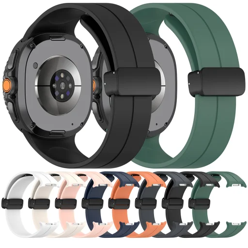 Techsuit - Szíj - Samsung Galaxy Watch8 40mm/Watch8 44mm/Watch8 Classic/Ultra 2 - Fekete - 6