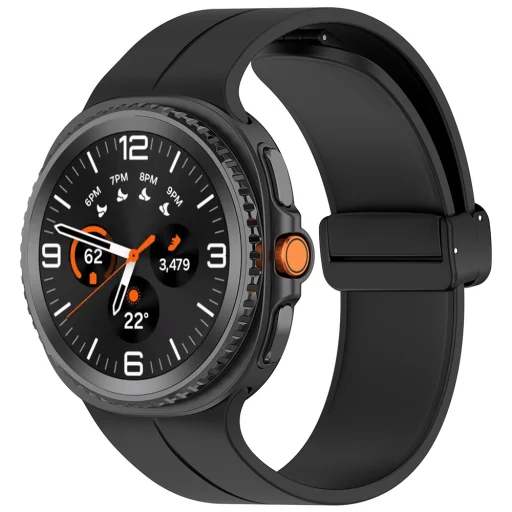 Techsuit - Szíj - Samsung Galaxy Watch8 40mm/Watch8 44mm/Watch8 Classic/Ultra 2 - Fekete - 1