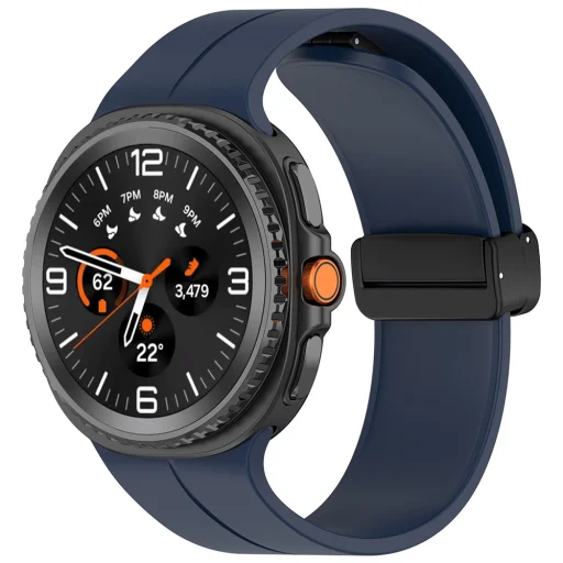 Óraszíj - Techsuit (W011) - Samsung Galaxy Watch8 40mm/Watch8 44mm/Watch8 Classic/Ultra 2 - Sötétkék - 1
