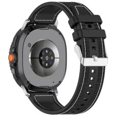 Samsung Galaxy Watch8 40mm/Watch8 44mm/Watch8 Classic/Ultra 2 - Techsuit - Óraszíj (W051) - Fekete.