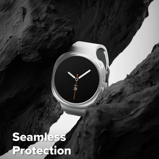 Ringke - Slim + Képernyővédő - Samsung Galaxy Watch8 Classic - Alpine Clear tok - 2