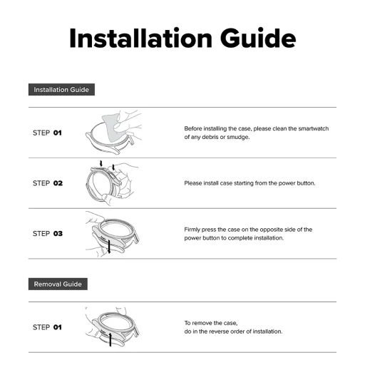 Ringke - Slim + Képernyővédő - Samsung Galaxy Watch8 Classic - Alpine Clear tok - 6