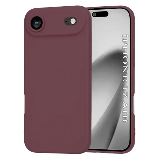  iPhone 17 Air Techsuit SoftFlex MagSafe tok - Szilva Piros - 1