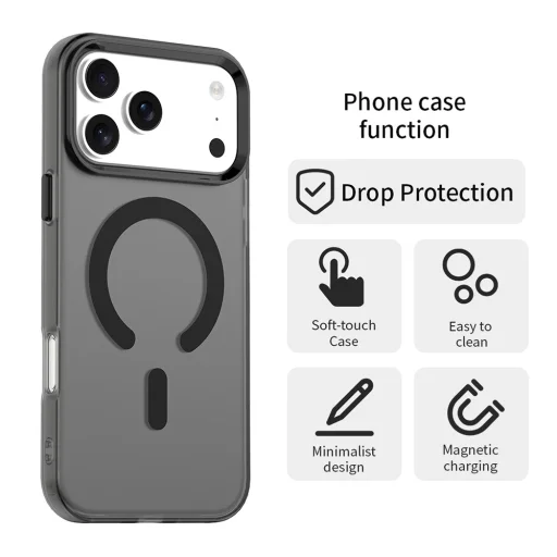  iPhone 17 Pro Fekete Techsuit CandyCase MagSafe tok - 6