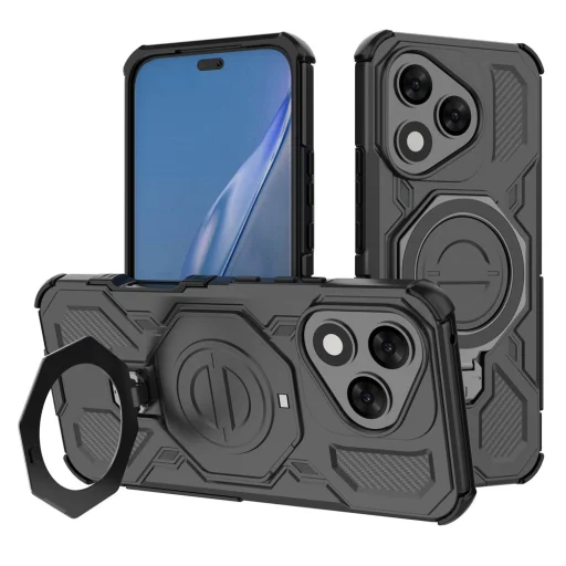  Honor 400 Lite Fekete Techsuit Carbon Shield PRO tok - 1