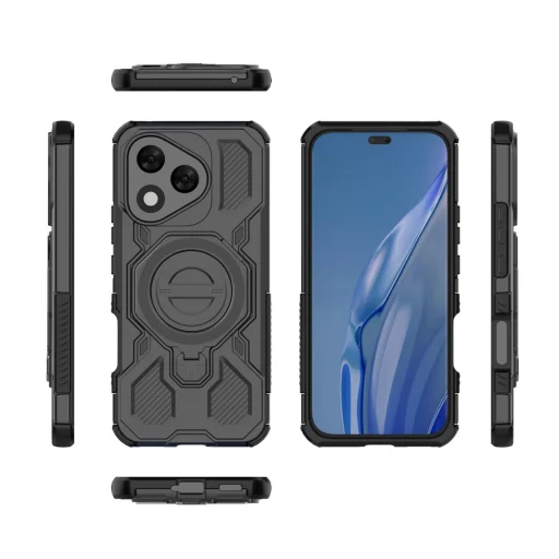  Honor 400 Lite Fekete Techsuit Carbon Shield PRO tok - 3