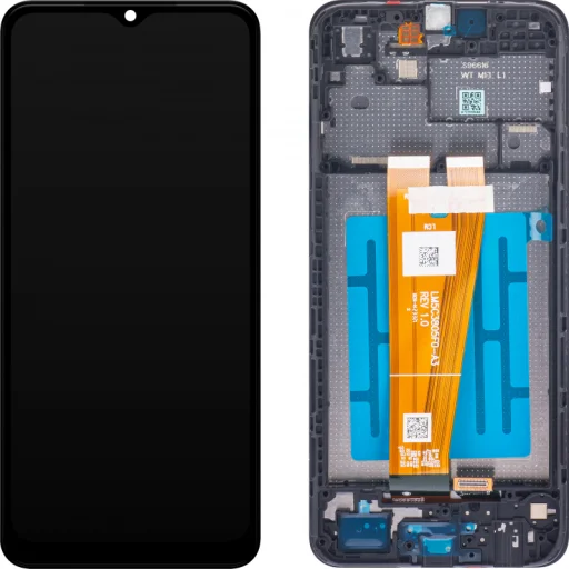 LCD kijelzőmodul Samsung Galaxy A04 A045-hez, fekete - 1