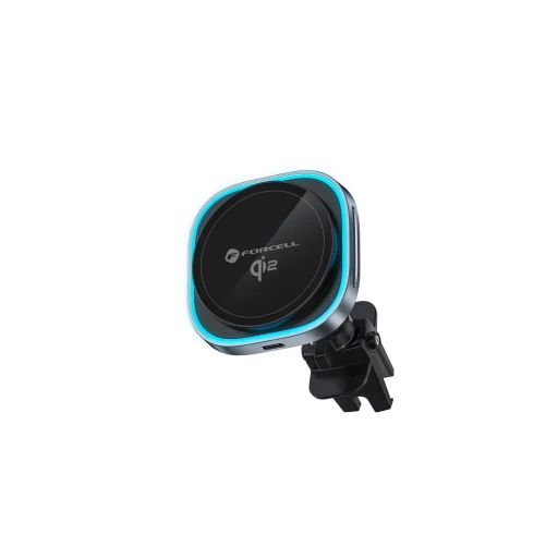 FORCELL F-GRIP Air Mag (F-07) mágneses autós tartó szellőzőhöz vezetéknélküli töltéssel kompatibilis MagSafe Qi2 15W szürke - 12