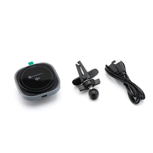 FORCELL F-GRIP Air Mag (F-07) mágneses autós tartó szellőzőhöz vezetéknélküli töltéssel kompatibilis MagSafe Qi2 15W szürke - 7