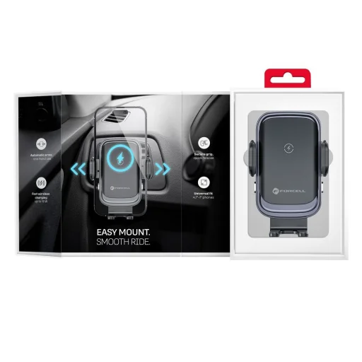 FORCELL F-GRIP Grand (F-24) vezeték nélküli töltő tartó 15W ezüst - 2