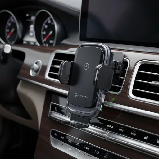 FORCELL F-GRIP Grand (F-24) vezeték nélküli töltő tartó 15W ezüst - 13