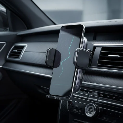 FORCELL F-GRIP Grand (F-24) vezeték nélküli töltő tartó 15W ezüst - 14